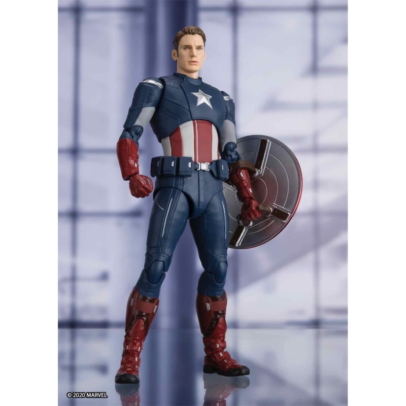 CAPITAN AMERICA CAP VS CAP EDITION FIGURA 15 CM MARVEL AVENGERS ENDGAME SH FIGUARTS CAPITAN AMERICA CAP VS CAP EDITION FIGURA 15 CM MARVEL AVENGERS ENDGAME SH FIGUARTS