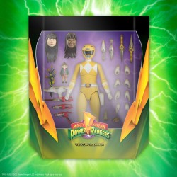 Mighty Morphin Power Rangers Galácticos Figura Ultimates Yellow Ranger 18 cm