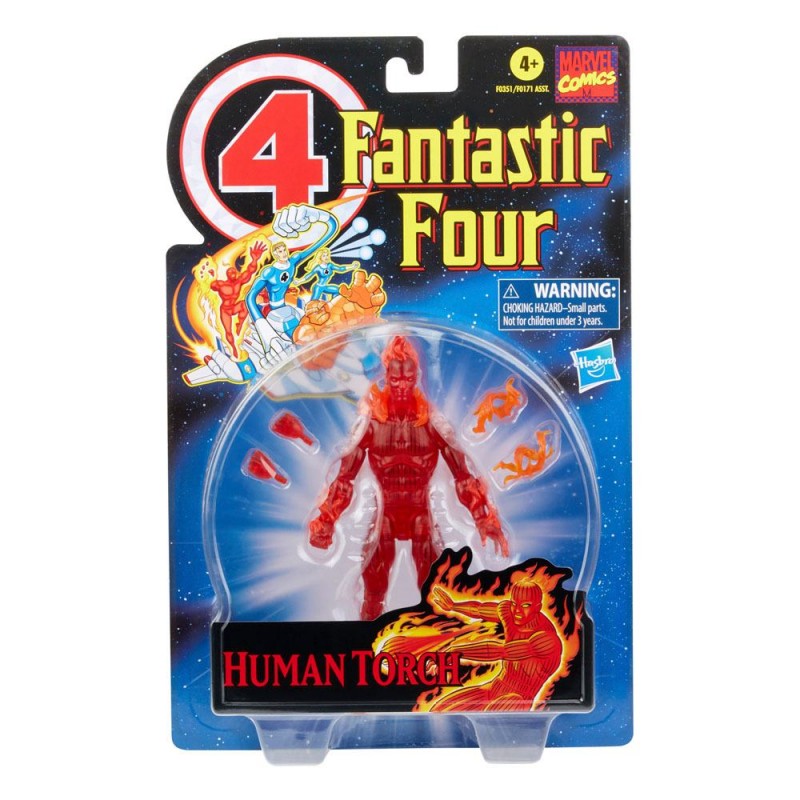 ON FLAME HUMAN TORCH FIGURA 15 CM FANTASTIC FOUR MARVEL LEGENDS F03515L0 ON FLAME HUMAN TORCH FIGURA 15 CM FANTASTIC FOUR MARVEL LEGENDS F03515L0