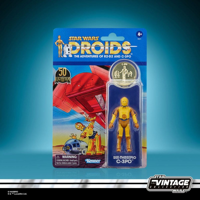 Star Wars: Droids Vintage Collection Figura 2021 See-Threepio (C-3PO) 10 cm