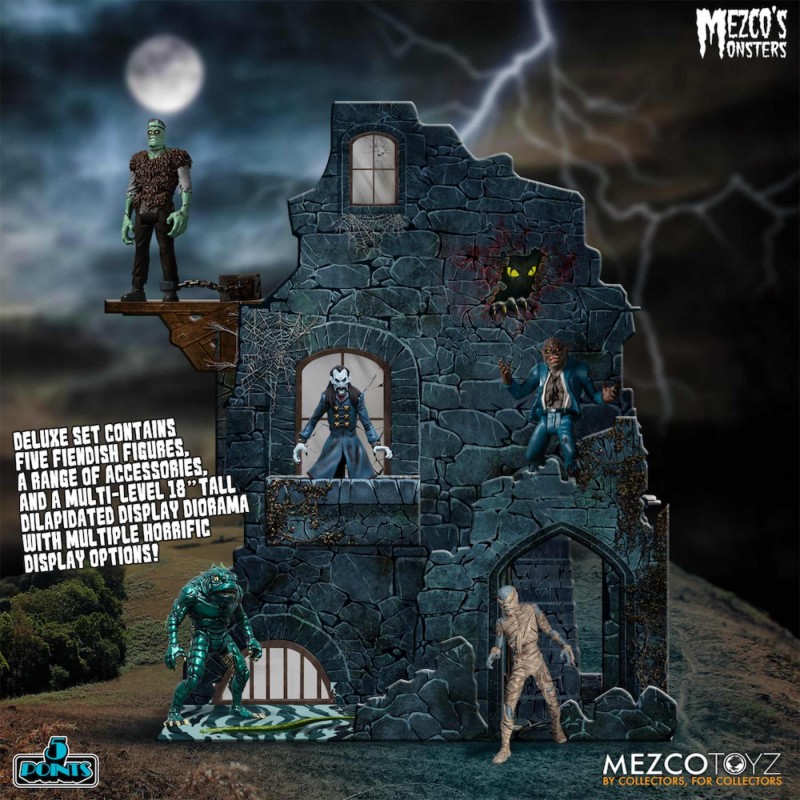 TOWER OF FEAR DELUXE BOX 5 FIGURAS 9,5 CM MEZCOS MONSTERS 5 POINTS