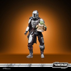 Star Wars: The Mandalorian Vintage Collection Figura 2021 The Mandalorian & Grogu (Maldo Kreis) 10 cm