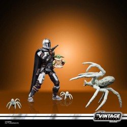 Star Wars: The Mandalorian Vintage Collection Figura 2021 The Mandalorian & Grogu (Maldo Kreis) 10 cm