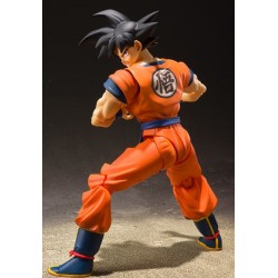 ( REESTOCK) SON GOKU SAIYAN RAISED ON EARTH FIGURA 14 CM DRAGON BALL Z SH FIGUARTS