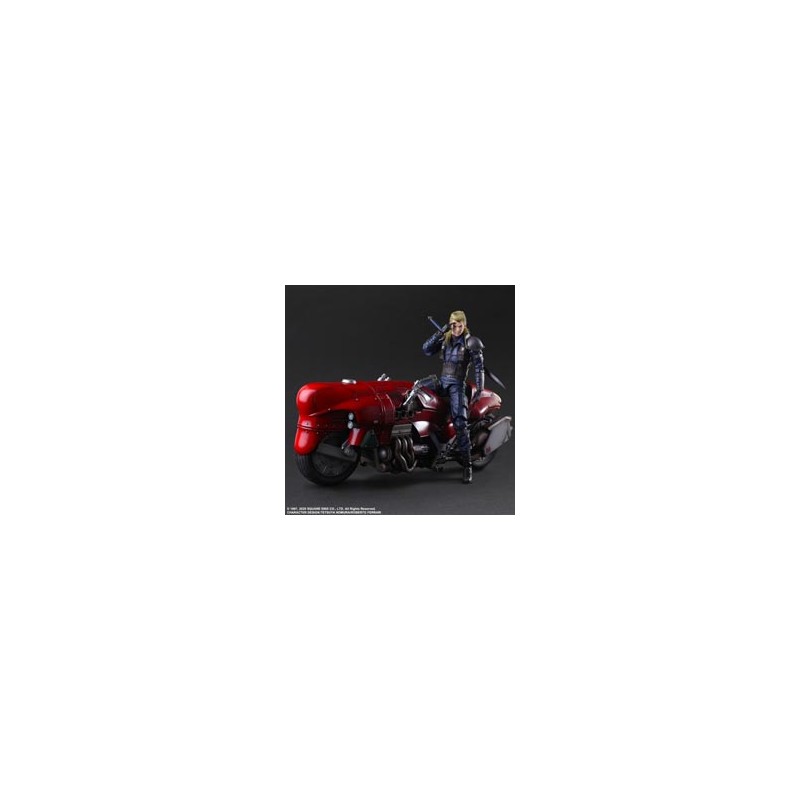 ROCHE & MOTORCYCLE SET FIGURA 27,60 + 44,60 CM FINAL FANTASY VII REMAKE PLAY ARTS KAI
