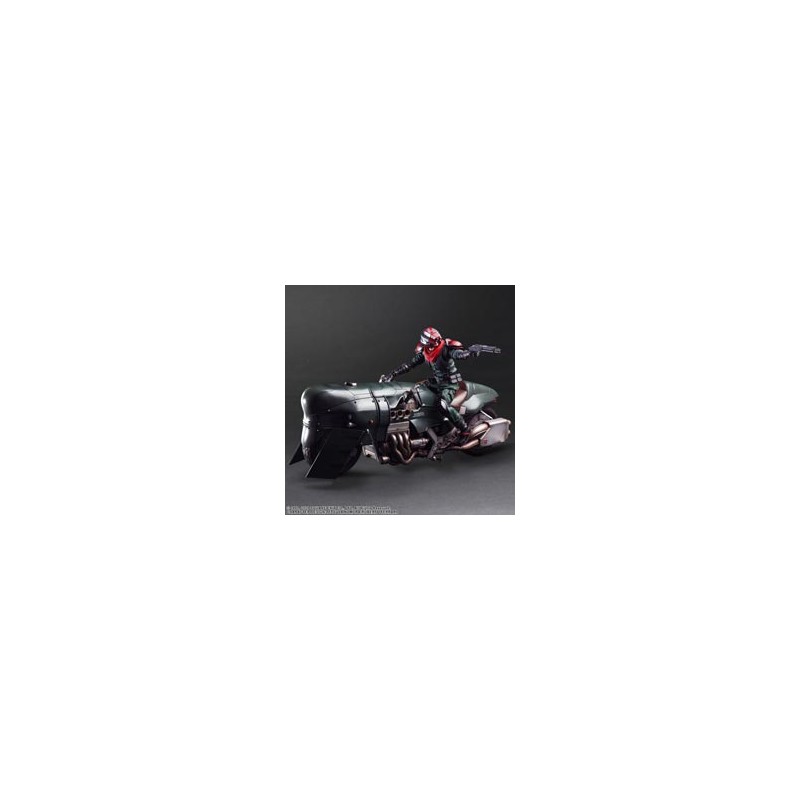 SHINRA SECURITY OFFICER + MOTORCYCLE SET FIGURA 27,60 + CM FINAL FANTASY VII REMAKE PLAY ARTS KAI