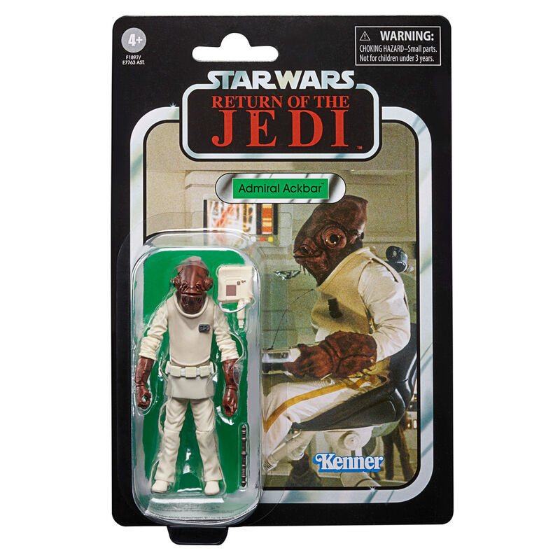 Figura Admiral Ackbar Star Wars El Regreso del Jedi 9,5cm