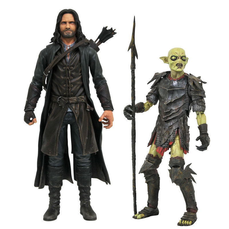 ARAGORN & MORIA ORC SURTIDO 6 DELUXE ACTION FIGURA  18 THE LORD OF THE RINGS SERIES 3