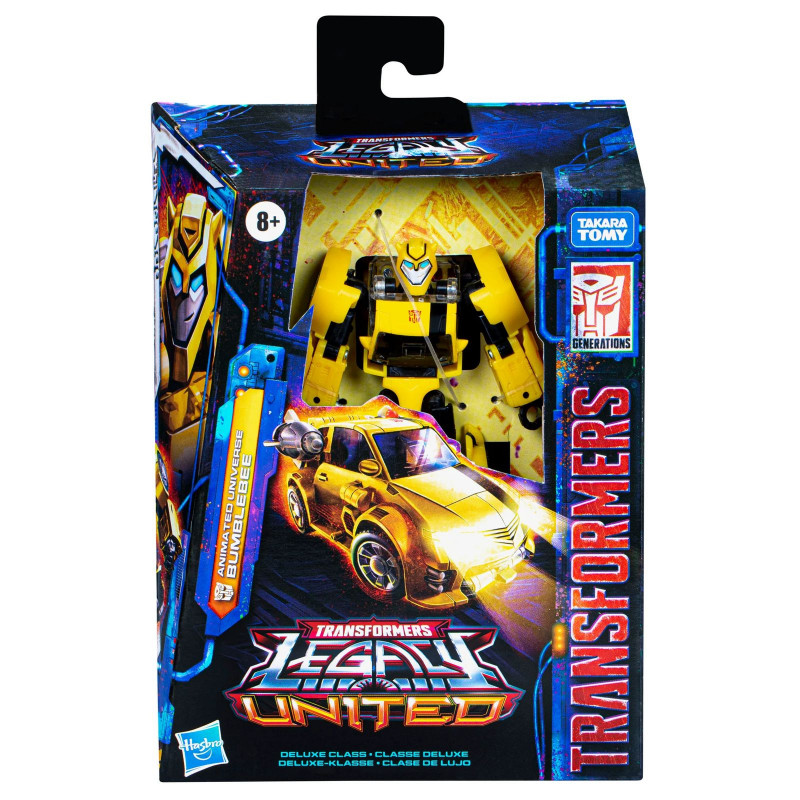 BUMBLEBEE DELUXE CLASS FIGURA  14 CM ANIMATED UNIVERSE TRANSFORMERS LEGACY UNITED