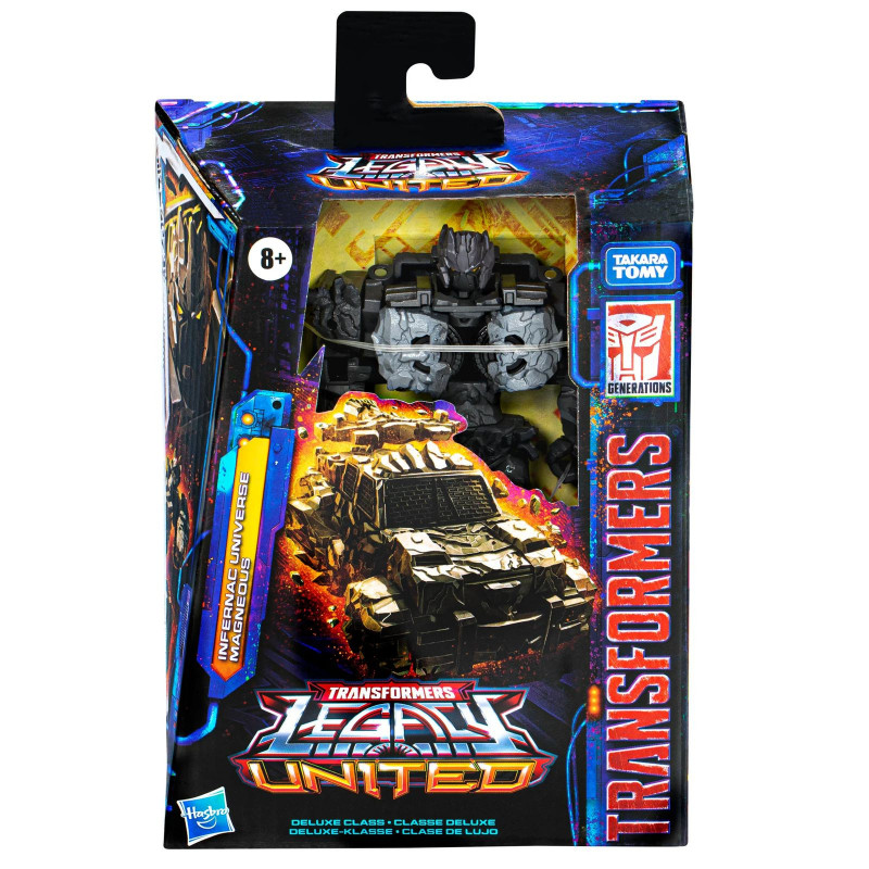 MAGNEOUS DELUXE CLASS FIGURA  14 CM INFERNAC UNIVERSE TRANSFORMERS LEGACY UNITED
