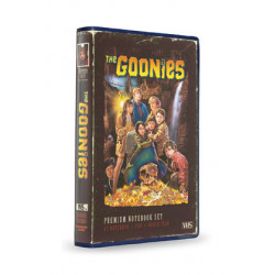 THE GOONIES SET PAPELERIA VHS (LIBRETA, CHAPAS Y BOLIGRAFO) THE GOO ...