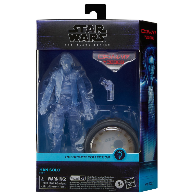 HAN SOLO FIGURA  15 CM STAR WARS HOLOCOMM COLLECTION THE BLACK SERIES