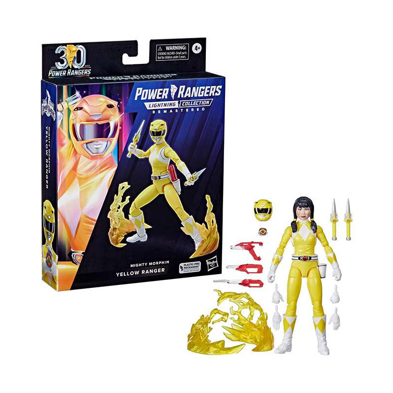 Power Rangers Lightning Collection Remastered Figura Mighty Morphin Yellow Ranger 15 cm