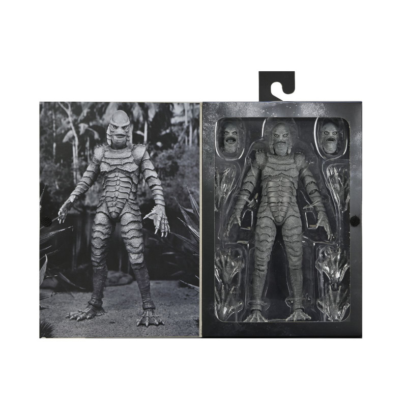 ULTIMATE CREATURE (B&W) FIGURA  18 CM CREATURE FROM THE BLACK LAGOON UNIVERSAL MONSTERS