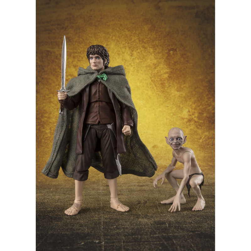 FRODO BAGGINS & GOLLUM FIGURAS 12 & 5 CM THE LORD OF THE RINGS: THE FELLOWSHIP OF THE RING SH FIGUARTS FRODO BAGGINS & GOLLUM FIGURAS 12 & 5 CM THE LORD OF THE RINGS: THE FELLOWSHIP OF THE RING SH FIGUARTS