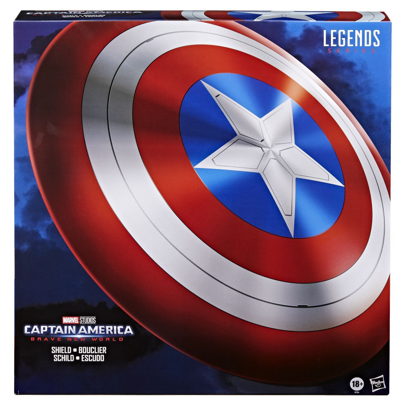 CAPTAIN AMERICA ESCUDO REPLICA 60 CM ESCALA 1:1 CAPTAIN AMERICA: BRAVE NEW WORLD MARVEL LEGENDS SERIES CAPTAIN AMERICA ESCUDO REPLICA 60 CM ESCALA 1:1 CAPTAIN AMERICA: BRAVE NEW WORLD MARVEL LEGENDS SERIES