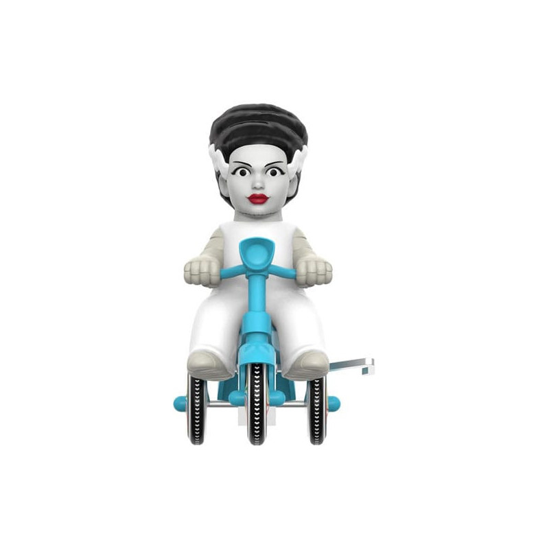 Universal Monsters Figura Super Cycles Bride of Frankenstein (White with Blue Trike) 13 cm Universal Monsters Figura Super Cycles Bride of Frankenstein (White with Blue Trike) 13 cm