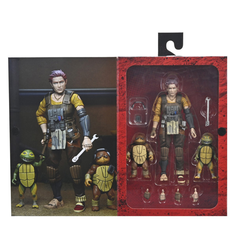 GRAMMY APRIL WITH BABY YI & MOJA SCALE ACTION FIGURA 18 CM TEENAGE MUTANT NINJA TURTLES THE LAST RONIN - THE LOST YEARS GRAMMY APRIL WITH BABY YI & MOJA SCALE ACTION FIGURA 18 CM TEENAGE MUTANT NINJA TURTLES THE LAST RONIN - THE LOST YEARS