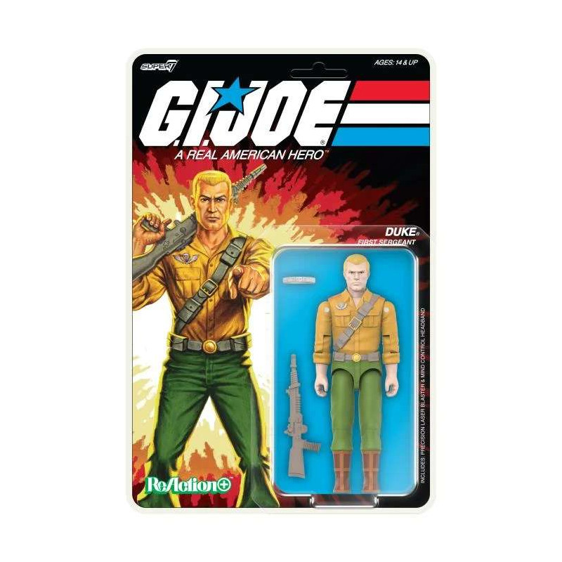 G.i. Joe w02 duke (cartoon) reaction + figure G.i. Joe w02 duke (cartoon) reaction + figure