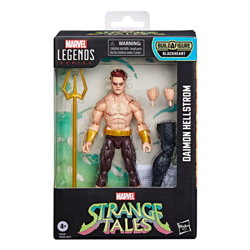 Strange Tales Marvel Legends Figura Daimon Hellstrom (BAF: Blackheart) 15 cm