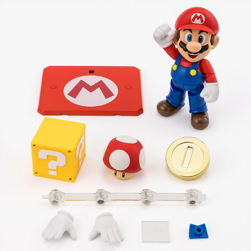 MARIO FIGURA 10 CM SUPER MARIO BROS S.H. FIGUARTS RE-RUN MARIO FIGURA 10 CM SUPER MARIO BROS S.H. FIGUARTS RE-RUN