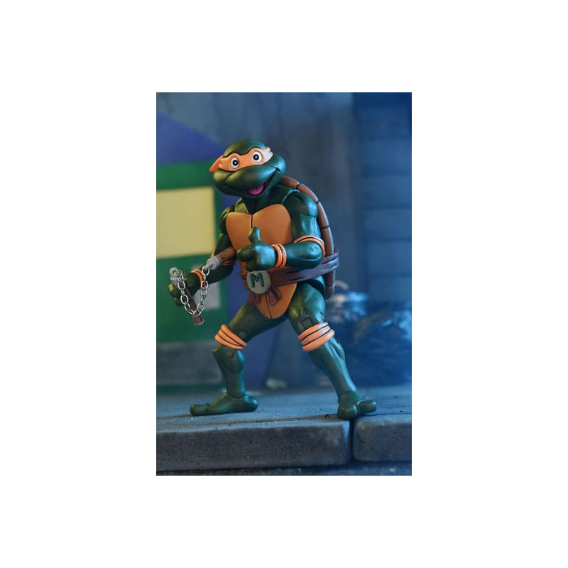 [PAGO DE RESERVA] Tortugas Ninja (Cartoon) Figura Ultimate Michelangelo VHS 18 cm