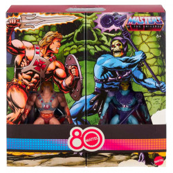 Set 2 figuras He-Man y Skeletor 80 Aniversario Mattel Masters of the Universe Origins 14cm