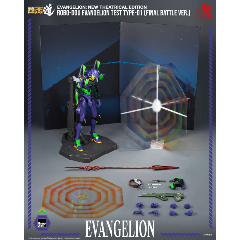 Figura de Evangelion New Theatrical Robo-Dou Eva Test Type-01 Versión Batalla Final